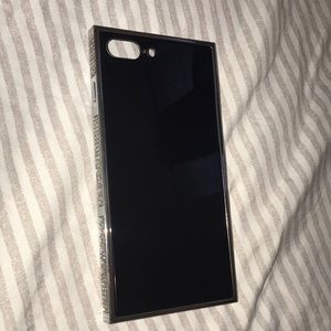 Luxury iphone case jet black with rhine stones